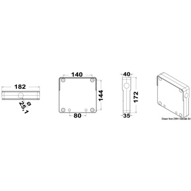 Tablette support moteur balcon | EAN 8033137045417 Ref 47.377.50