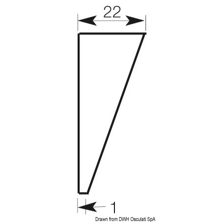 
Plaque protection poupe blanc 420x340 mm 
