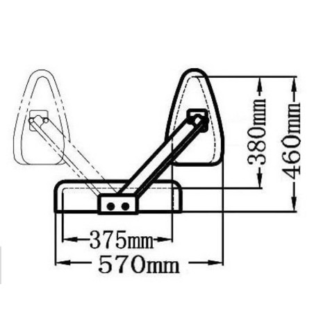 
Siège Reverso simple avec dossier pivotant 
