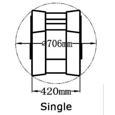 Siège Reverso simple + dossier pivotant | EAN 8033137149429 Ref 48.410.04
