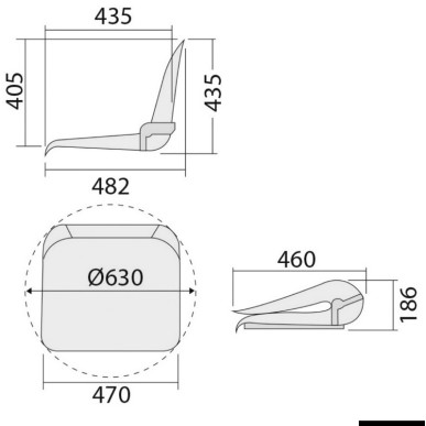 Coque p. siège sans coussins | EAN 8033137149252 Ref 48.402.05