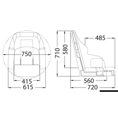 Siège rembourré FlipUP RS56 recouvrir | EAN 8033137149535 Ref 48.410.32