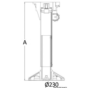 
Support siège WAVERIDER avec amortisseur 580/710mm 
