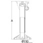 
Support siège WAVERIDER avec amortisseur 580/710mm 
