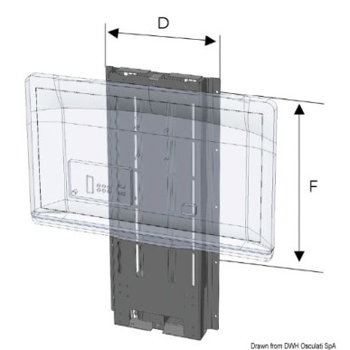 UP-DOWN TV-LIFT 750 mm 12 V | EAN 8033137151477 Ref 48.762.12