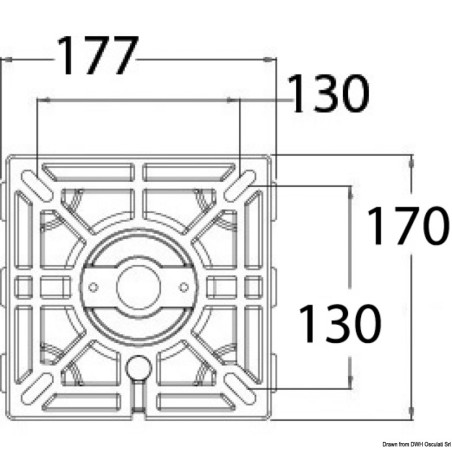 
Support siège WAVERIDER télescopique 440/570 mm 
