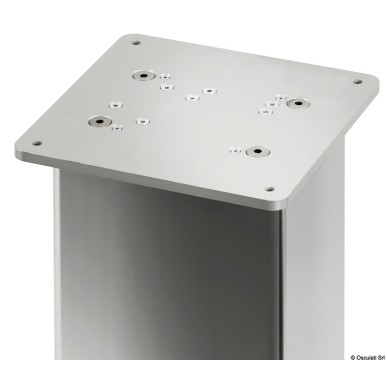 Pied table rectang. aluminium anodisé 3 stades 24V | EAN 8033137192869 Ref 48.739.24