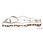 
Sommier p. lit simple BEDFLEX 90x200cm 8mm épaiss. 
