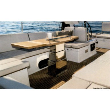 Pied table électrique SQUARE 2/3 stades 12V 15mm/s | EAN 8033137151385 Ref 48.743.12