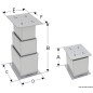 
Pied table électrique SQUARE 2/3 stades 24V 15mm/s 
