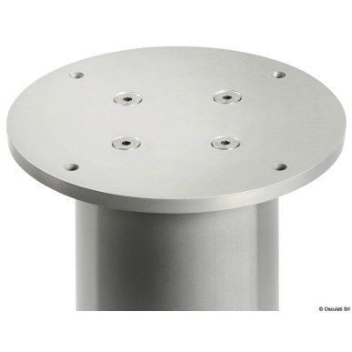 Pied table rond aluminium anodisé 3 stades 12V | EAN 8033137192845 Ref 48.737.12