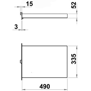 
Echelle escamotable 3 marches 
