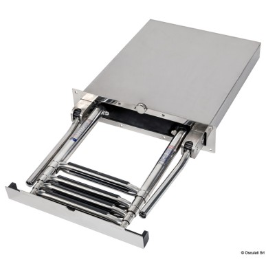 Echelle télescopique encastrer AISI316 4 marches | EAN 8033137216114 Ref 49.569.04