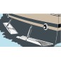 
Paire de flaps inox 40x23cm 
