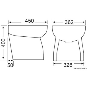
Bidet ceramique SILENT haut arrondi 
