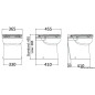 
WC SILENT Elegant droit 12 V 
