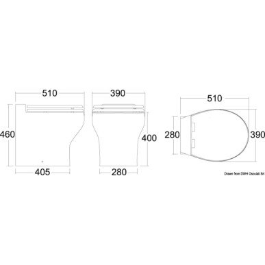 WC électrique TECMA Silence Plus 2G bidet 12 V | EAN 8033137153570 Ref 50.227.05