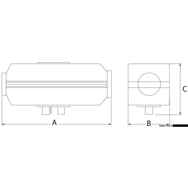 Radiateur air AUTOTERM 2D 12V 2kW  Ref 50.252.12