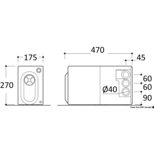 
Systéme déplac.eaux usées TECMA NK Sanisplit 24V 
