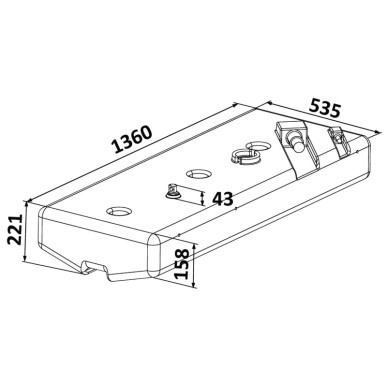 Réservoir PE 116 l | EAN 8033137156960 Ref 52.035.11