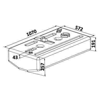 Réservoir carburant PE 120 l | EAN 8033137157066 Ref 52.036.13