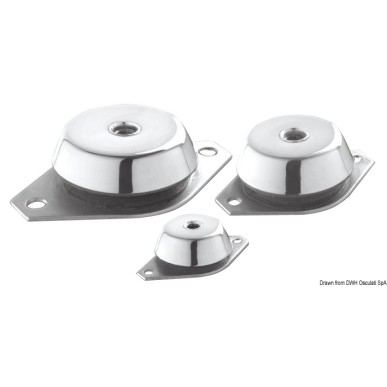 Support antivibration acier galvanisé 350 kg | EAN 8033137156588 Ref 51.656.04