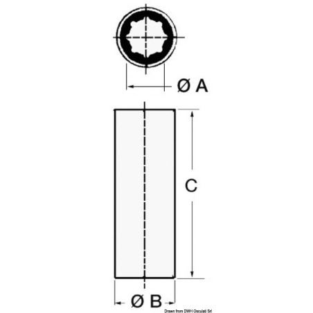 
Bague transmission 45 mm x 61 mm 
