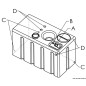 
Réservoir horizontale rigide modu.eau potable 247l 
