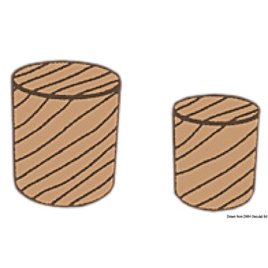 Bouchon teck 12 mm 100 pièces | EAN 8033137173790 Ref 71.601.52