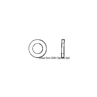 Rondelle plate large 3x9 AISI 304 ROND3X9| EAN 8033137177385 Ref A2-9021A-03X009