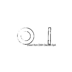 Rondelle plate large 4x16 AISI 304 ROND4X16| EAN 8033137177484 Ref A2-9021B-04X016