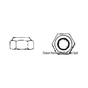 Ecrou hexagonal indésserable 14 AISI 304 AUTOBL.14| EAN 8033137179587 Ref A2-982-14