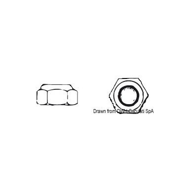 Ecrou hexagonal indésserable 14 AISI 304 AUTOBL.14| EAN 8033137179587 Ref A2-982-14