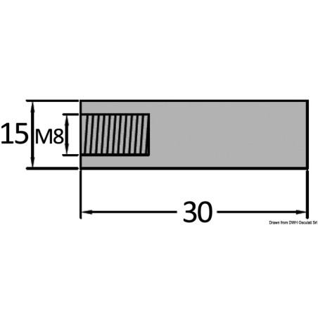 
Anode zinc exchang. de chaleur/collecteur M8 
