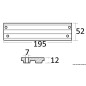 
Anode alum barre moteurs Mercury/Mariner 30/200HP 
