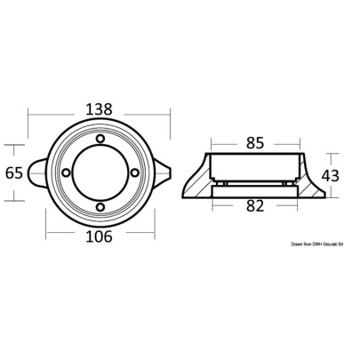 Anode collier Sail Drive| EAN 8033137139161 Ref 43.530.11