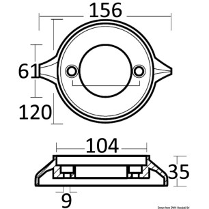 
Anode collier zinc Volvo 280/290 
