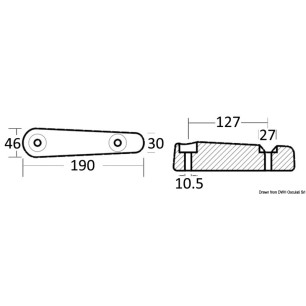 
Anode pour transmission poids 1,750 
