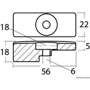 
Anode plaque aluminium p. Suzuki 60/140 HP 4 temps 
