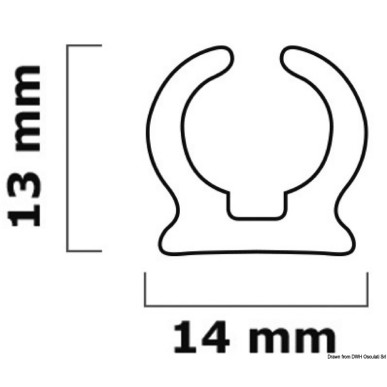 Profil de ralingue tauds, capotes+ coussins| EAN 8033137141485 Ref 44.010.01