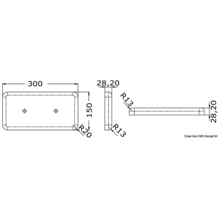 
Anode  boulonner 8000 g 300x150 mm 
