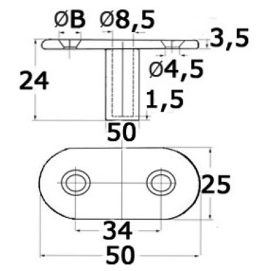 Fourche + buchse| EAN 8033137052996 Ref 46.109.00