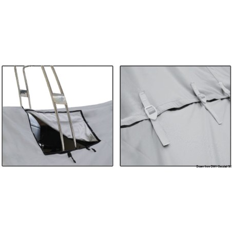 
Bâche couture p.canots pneumatiques 840/870 cm 
