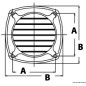 Prise d'air inox 316, 97x97 mm