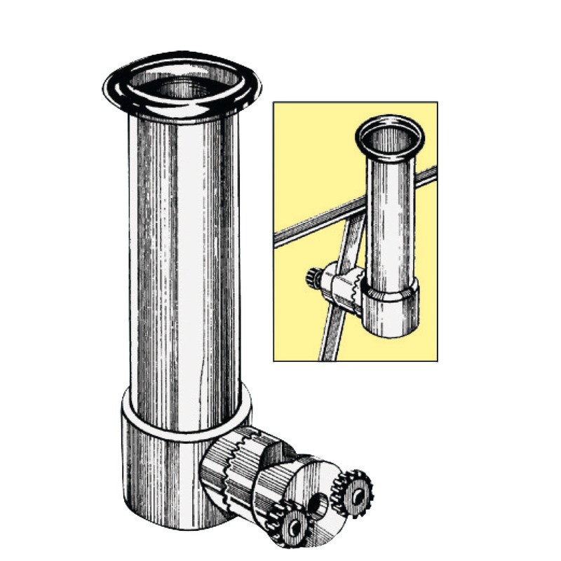
Pommeau inox p. adapter 41.167.00 aux 30-mm 
