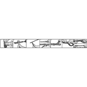 
Tresse plate noire pare-battage 18 mm x 50 m 
