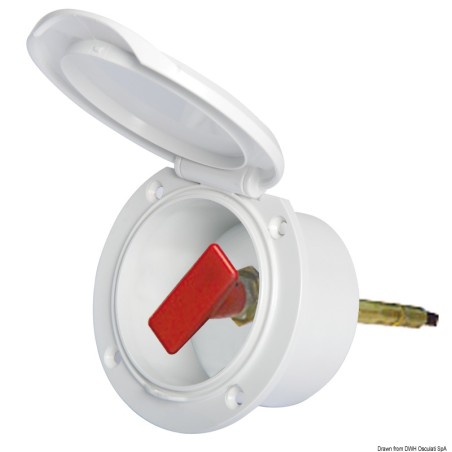 
Bloc ABS blanc Classic Evo avec mention FUEL STOP 

