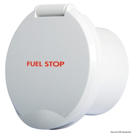 
Bloc ABS blanc Classic Evo avec mention FUEL STOP 
