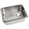 Evier rectangulaire inox 260x325x150 mm