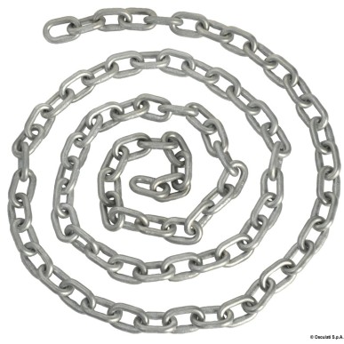 Galvanized calibrated chain 7 mm x 100 m